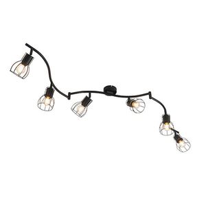 Moderné stropné bodové svetlo čierne 145 cm 6-žiarovkové - Botu vyobraziť