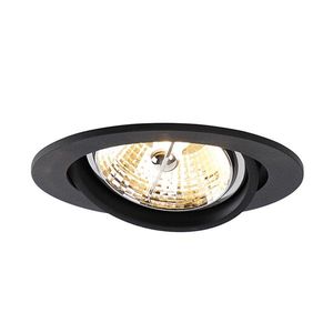Moderné zapustené bodové svetlo čierne sklápateľné AR70 - Cisco vyobraziť