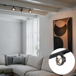 Koľajnicový systém s 3 bodmi čierny 1-fázový - Go vyobraziť