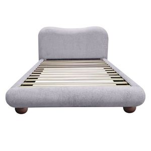 Dvoulůžková čalouněná postel Bowee 160x200 šedá vyobraziť