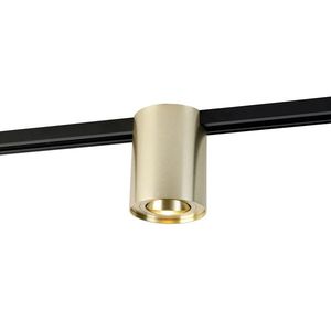 Moderné 1-fázové koľajnicové bodové svetlo zlaté - Rondoo Up vyobraziť