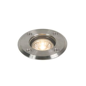 Vonkajšie zemné bodové svetlo oceľ 11 cm IP67 - Basic Round vyobraziť