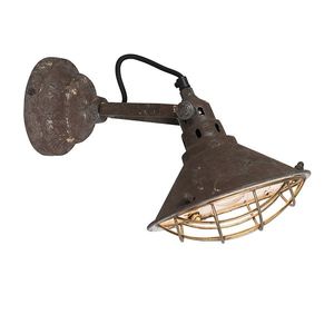 Vintage nástenná a stropná lampa hnedá naklápateľná - Barrack vyobraziť