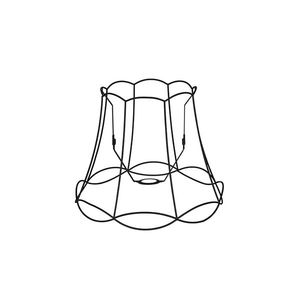 Kovový tienidlo čierny 40/31 - Granny Frame vyobraziť