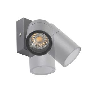 Vonkajšia nástenná lampa antracit IP44 otočná a sklápateľná - Solo vyobraziť