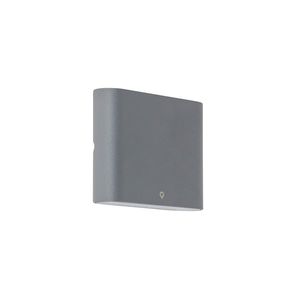 Nástenná lampa antracit 11, 5 cm vrátane LED IP65 - Batt vyobraziť