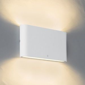 Nástenná lampa biela 17, 5 cm vrátane LED IP65 - Batt vyobraziť