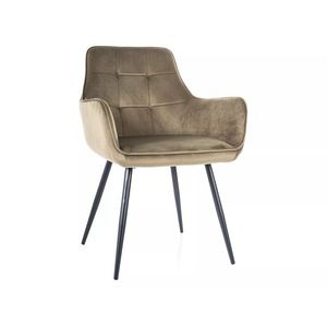 Jídelní křeslo Lemon Velvet olivové vyobraziť