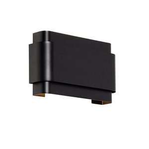 Priemyselná nástenná lampa čierna 2-svetlá - Coen vyobraziť