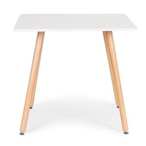 Jídelní stůl čtvercový LOUIS bílý vyobraziť