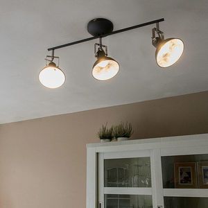 Priemyselné bodové svetlo antracit otočné a sklápateľné 3-svetlo - Tommy vyobraziť