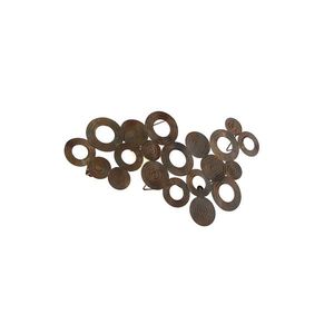 Art Deco nástenná lampa medená 77 cm - Circles vyobraziť