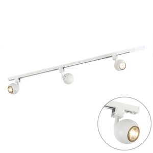 Inteligentný moderný koľajnicový systém biely 1-fázový vrátane 3 Wifi GU10 - Gissi vyobraziť
