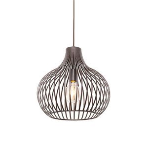 Moderné závesné svietidlo hnedé 38 cm - Saffira vyobraziť