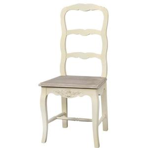 Jídelní židle Rimini z masivu krémová vyobraziť