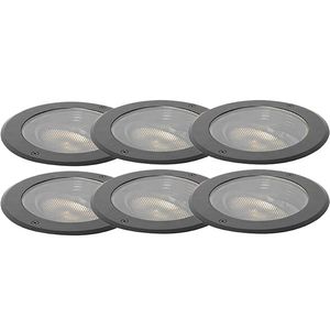 Sada 6 záhradných bodových svetiel AR111 nastaviteľných IP65 - Delux Honey vyobraziť