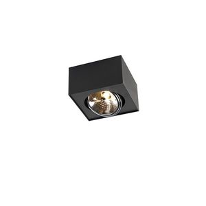 Dizajnové bodové svetlo čierne štvorcové - Kaya vyobraziť