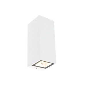 Moderná nástenná lampa biela 2-žiarovková GU10 AR70 IP54 - Baleno vyobraziť