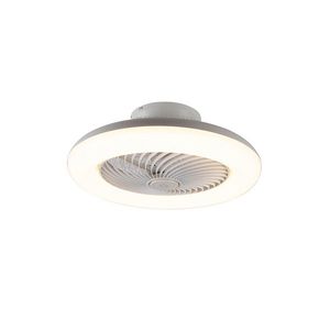 Stropný ventilátor biely 55, 5 cm vrátane LED stmievateľný s diaľkovým ovládaním - Clima vyobraziť
