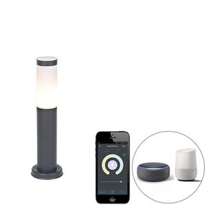 Inteligentný vonkajší lampáš antracit 45 cm vrátane Wifi P45 - Rox vyobraziť
