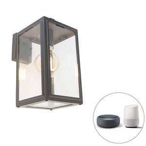 Inteligentná vonkajšia nástenná lampa sivá vrátane Wifi G95 - Sutton down vyobraziť