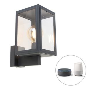 Inteligentná nástenná lampa sivá vrátane inteligentnej G95 - Sutton Up vyobraziť