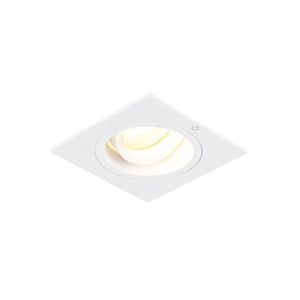 Štvorcové zapustené bodové svetlo biele otočné a naklápateľné - Chuck vyobraziť