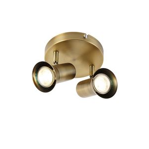 Stropné bodové svetlo bronzové okrúhle sklápateľné a otočné - Karin 2 vyobraziť