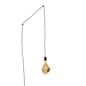 Dizajnové závesné svietidlo čierne so zástrčkou vrátane stmievateľnej LED žiarovky - Cavalux vyobraziť