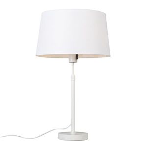 Stolná lampa biela s tienidlom bielym 35 cm nastaviteľná - Parte vyobraziť