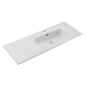 Keramické zápustné umyvadlo Go 120 cm pravé bílé vyobraziť