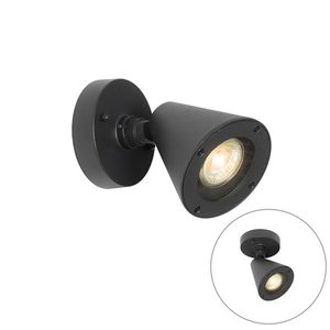 Moderné vonkajšie nástenné svietidlo čierne IP44 nastaviteľné - Ciara vyobraziť