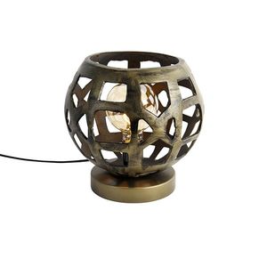 Priemyselná stolná lampa starožitné zlato - Bobby vyobraziť