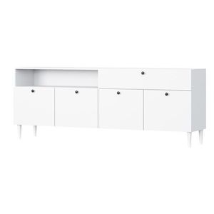 Komoda Dullum 200 cm bílá vyobraziť