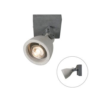 Priemyselné bodové svetlo sivý betón 1-žiarovkové - Creto vyobraziť