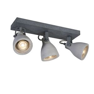 Priemyselné bodové svetlo sivý betón 3-svetlo - Creto vyobraziť