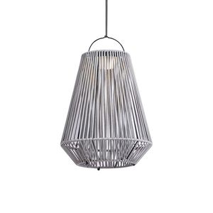 Bohemian stolná lampa sivá vrátane LED 3-stupňové stmievanie IP54 Solárne nabíjanie - Duca vyobraziť