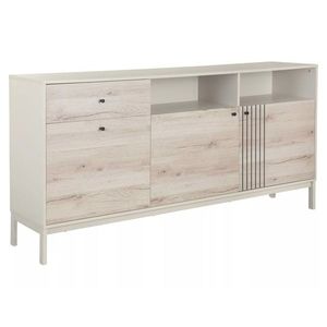 Komoda Frost 180 cm krémová/alpský dub vyobraziť