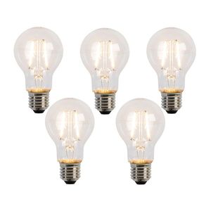 Sada 5 LED vláknových žiaroviek E27 A60 2W 210lm 2200K vyobraziť