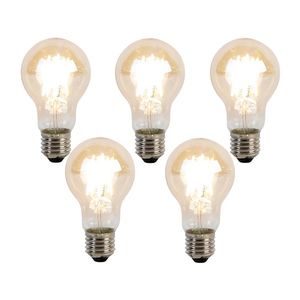 Sada 5 stmievateľných LED žiaroviek E27 Kelvin A60 Goldline 8W 806lm 2000-2700K vyobraziť