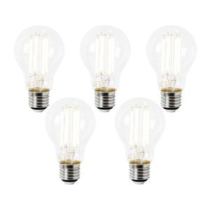 Sada 5 LED žiaroviek E27 A60 číre 2, 2 W 470 lm 2700 K vyobraziť