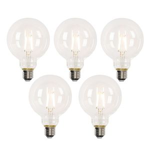 Sada 5 inteligentných LED žiaroviek E27 G95 4, 5 W 470 lm 2700-6500 K vyobraziť