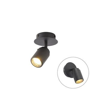 Moderné kúpeľňové bodové svetlo čierne IP44 - Ducha vyobraziť