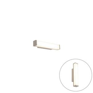 Kúpeľňová nástenná lampa oceľ 32 cm vrátane LED IP44 - Cascada vyobraziť