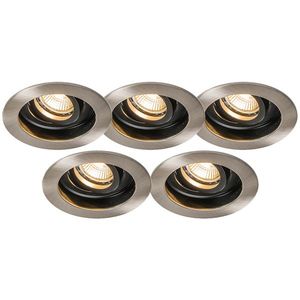 Zapustený reflektor Rondoo oceľový sada 5 vyobraziť