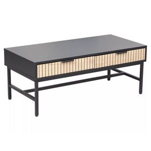 Konferenční stolek Mago 110 cm dub přírodní/černý mat vyobraziť