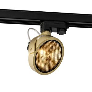 Moderné 3-fázové koľajnicové bodové svetlo zlaté - Master 111 Honey vyobraziť