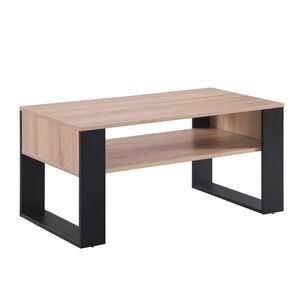 Konferenčný stolík Houseland Domini dub sonoma/čierny vyobraziť