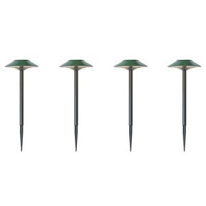 Sada 4 zelených bodových svetiel s hrotom vrátane LED IP44 solárnych - Mushroom vyobraziť