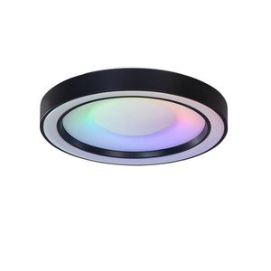 Stropné svietidlo čierne vrátane stmievateľného RGBW LED s diaľkovým ovládaním - Arco vyobraziť